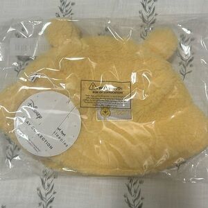 NWT little sleepies Pooh Sherpa bucket hat 12-24m